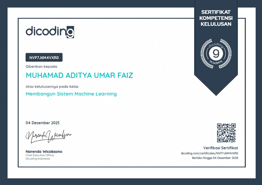 Membangun Sistem Machine Learning